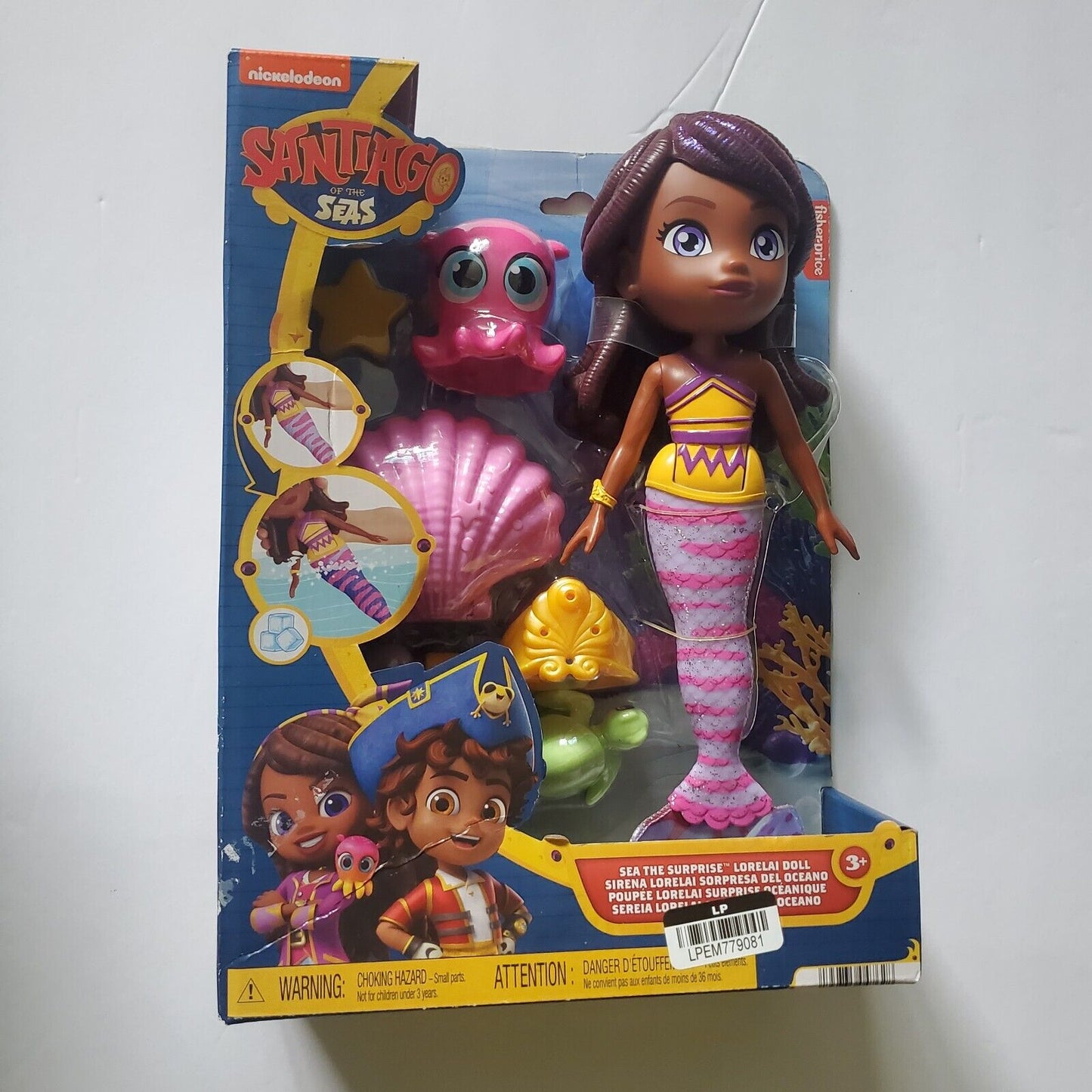 Fisher-Price Santiago of The Seas Surprise Lorelai Mermaid Doll Playset New