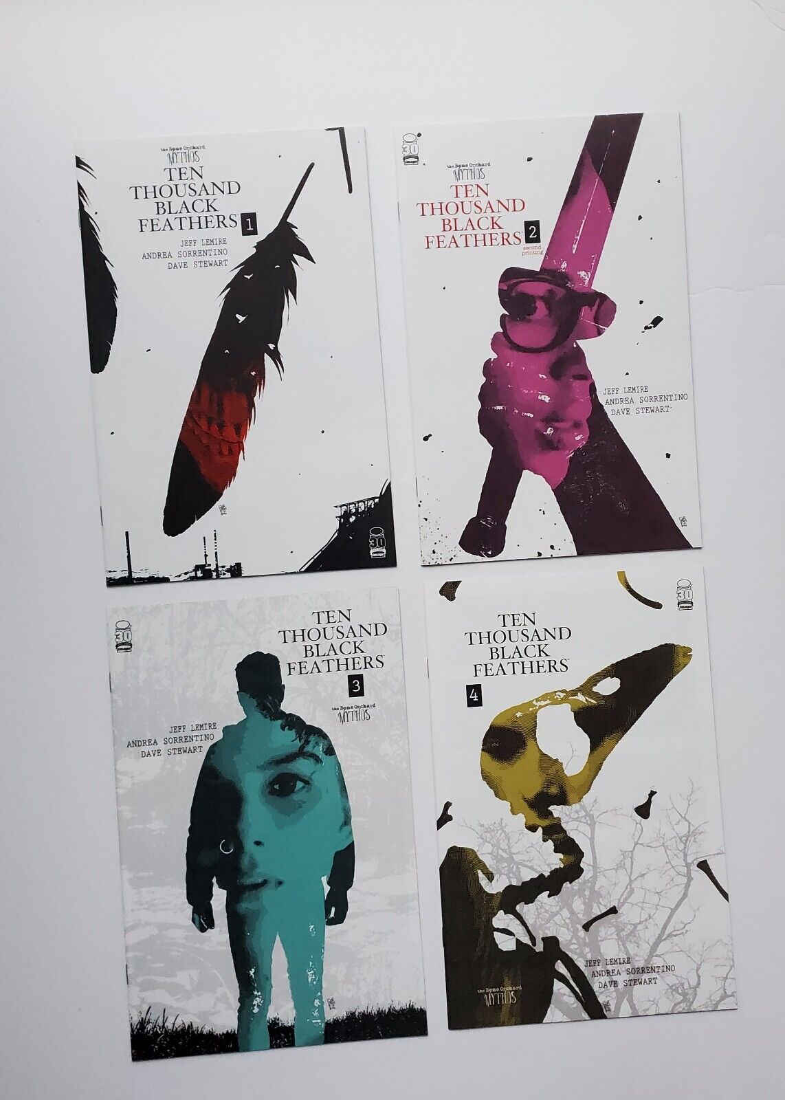 Bone Orchard: Black Feathers (2022) #'s 1, 2, 3, & 4. Image Comics.