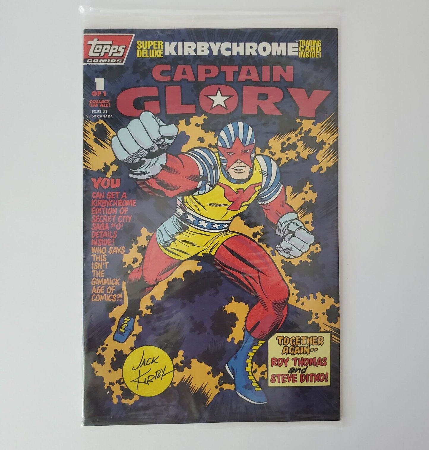 Captain Glory # 1 sealed poly bag w/ card