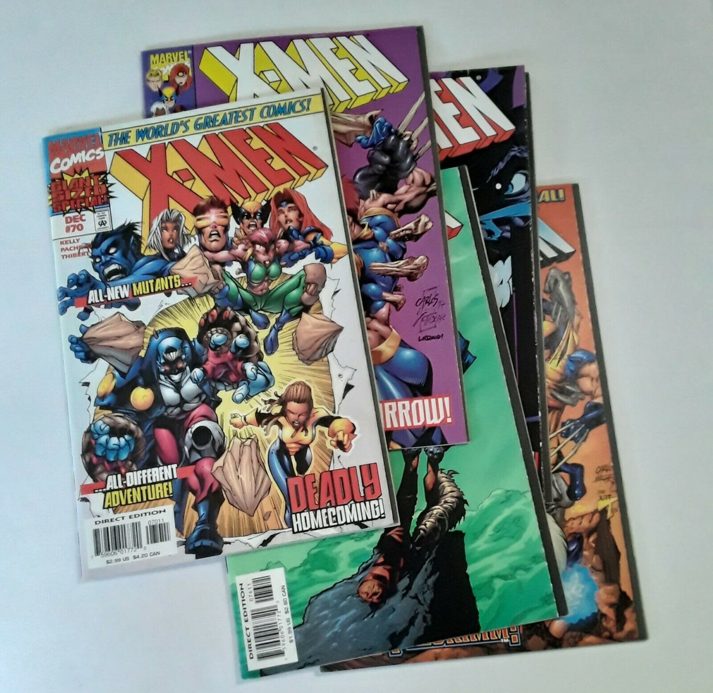 Marvel Comics 1990's XMEN five books Marrow, Maggott origin. Pilgrim. New Mutan