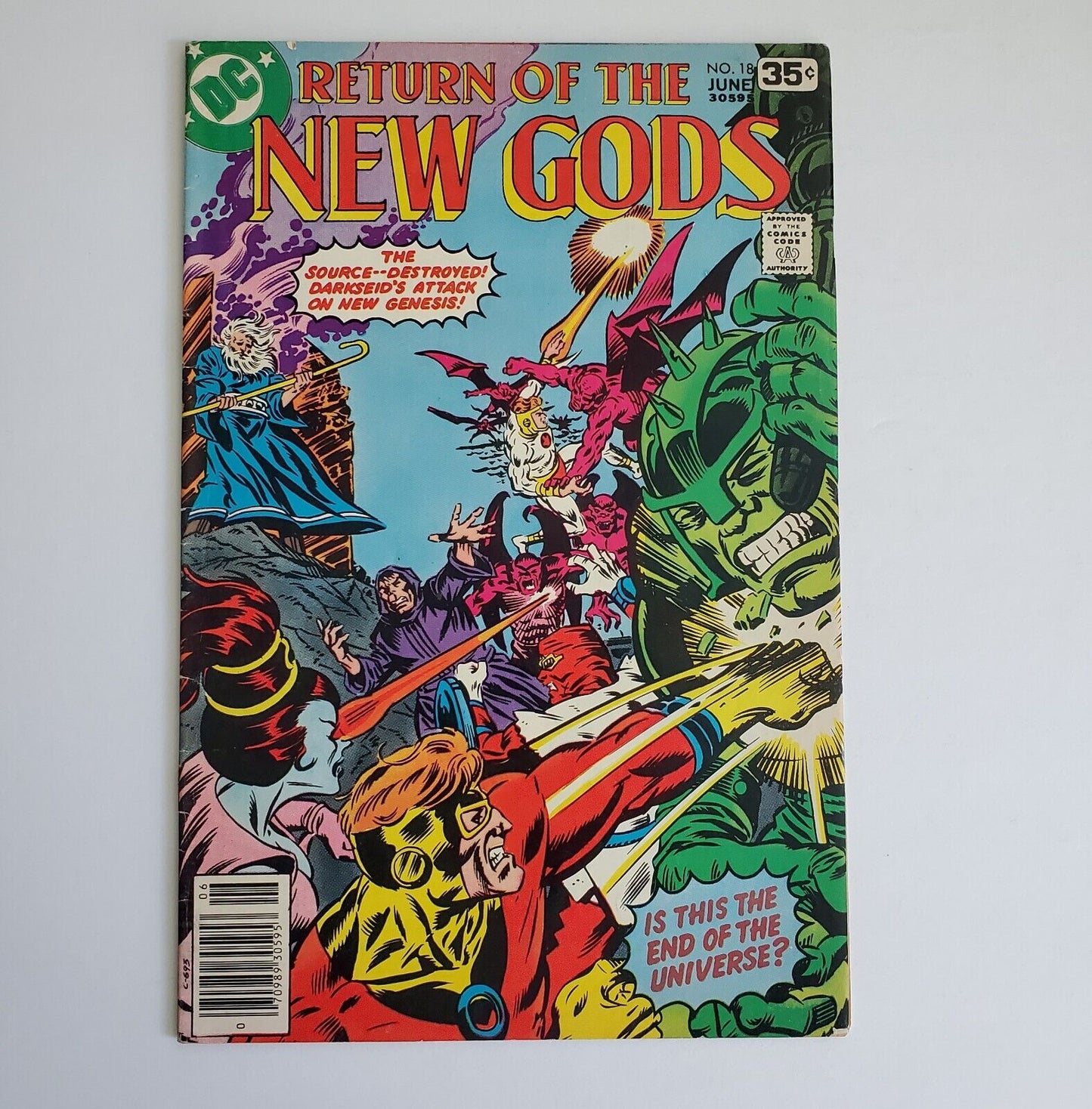 New Gods #18 DC COMICS DARKSEID SHOWS UP MISSING!
