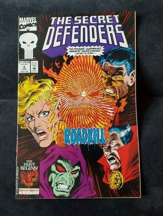 THE SECRET DEFENDERS #4 - Doctor Strange, The Punisher - Marvel Comics 1993