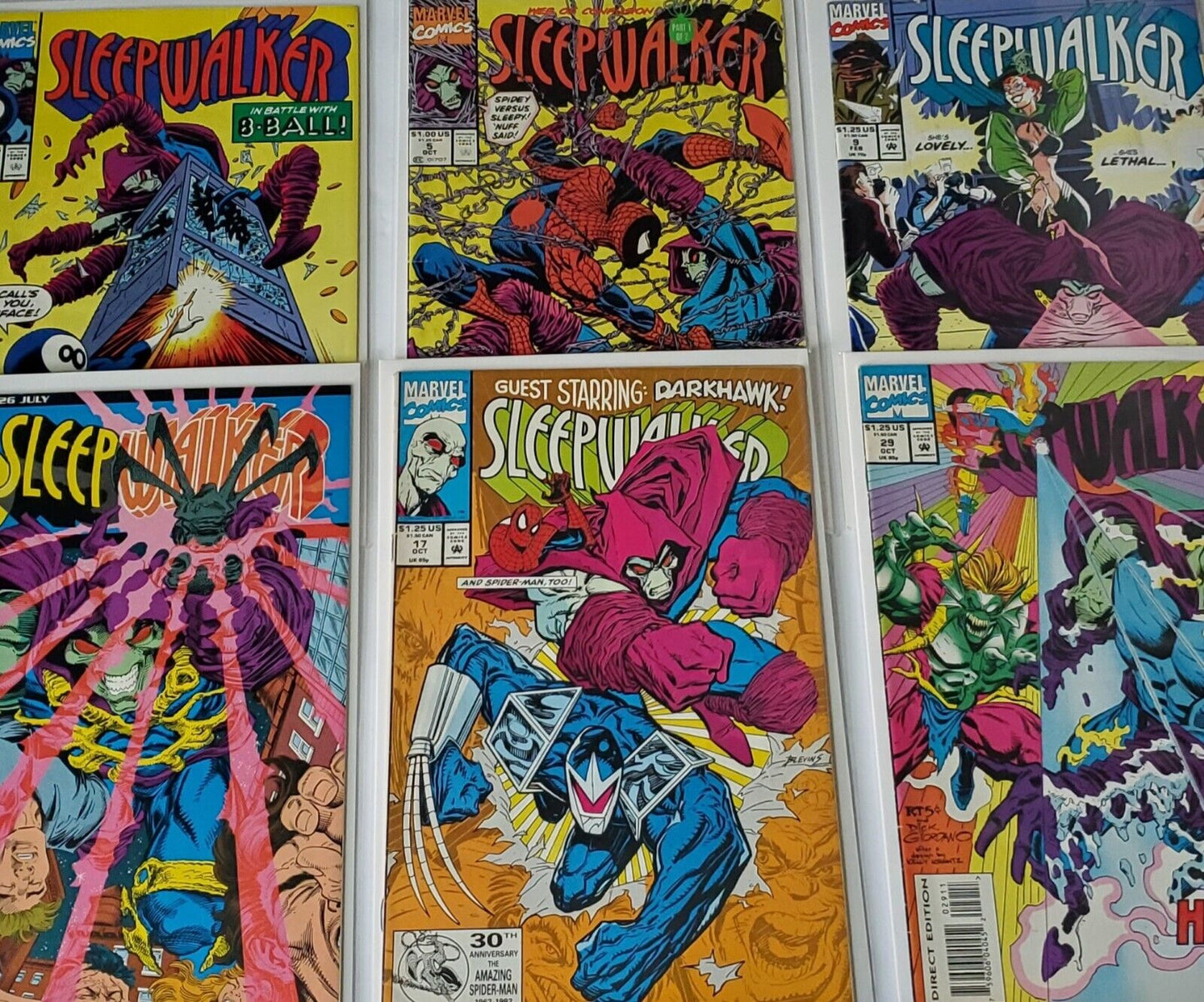 Sleepwalker lot of Six #'s 2, 5, 9, 17, 26, 29.