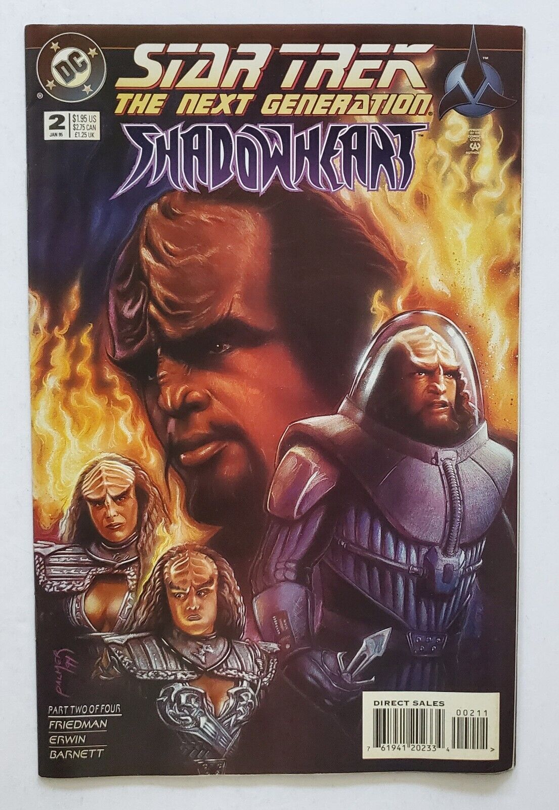 Star Trek The Next Generation Shadowheart #2 DC Comic