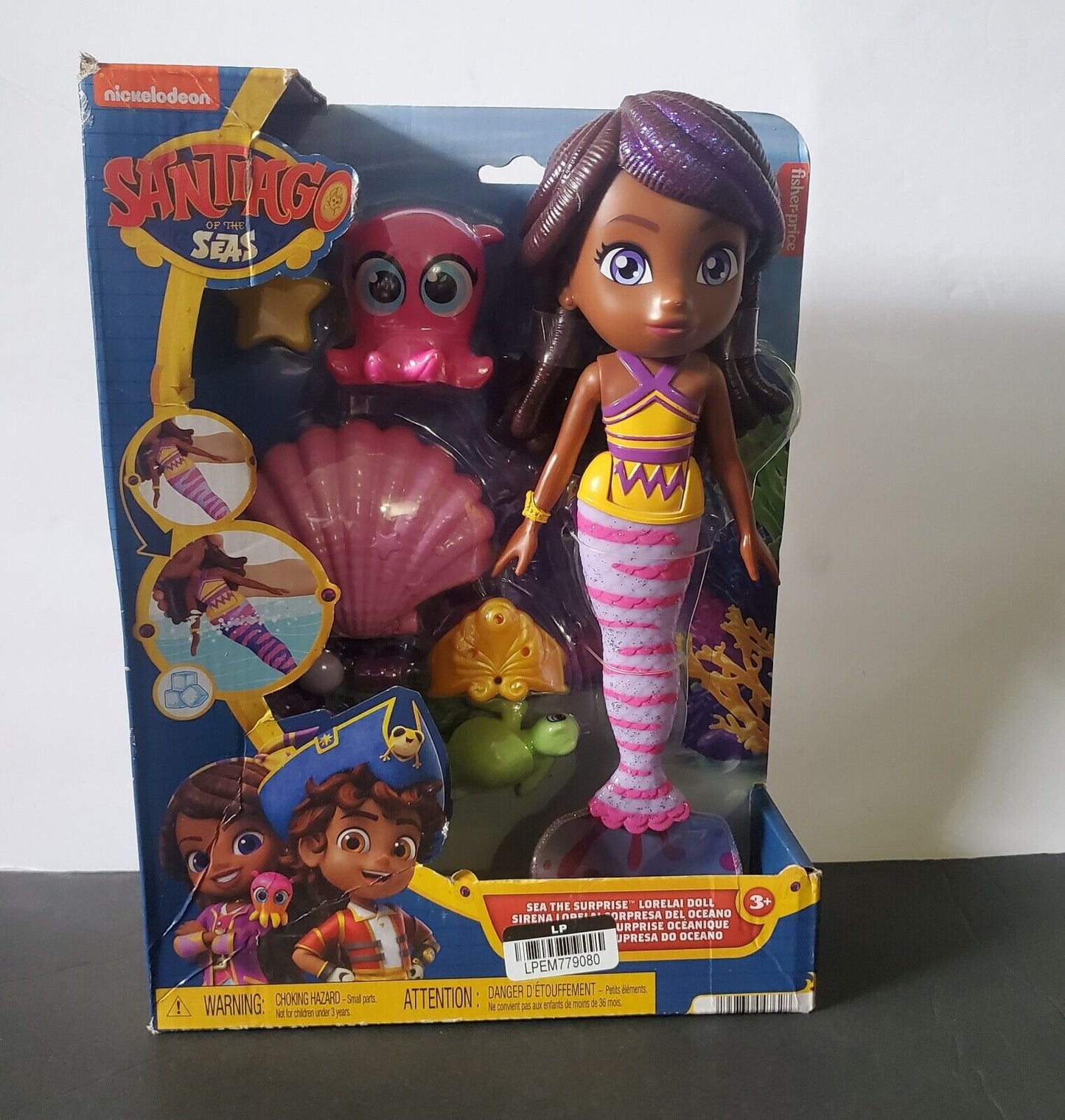 Fisher-Price Santiago of The Seas Surprise Lorelai Mermaid Doll Playset New