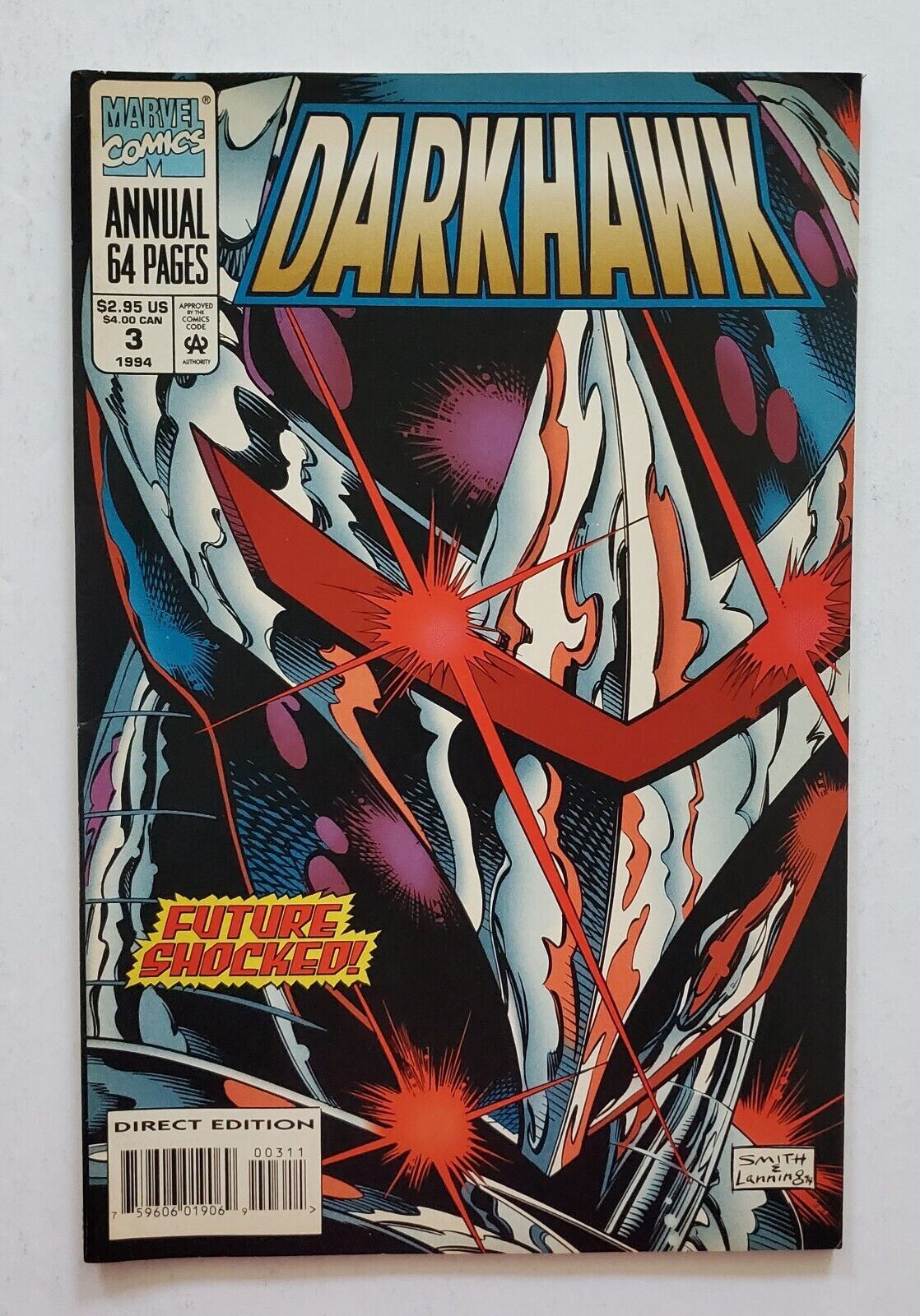DARKHAWK ANNUAL #3 -Low Print - Marvel 1994