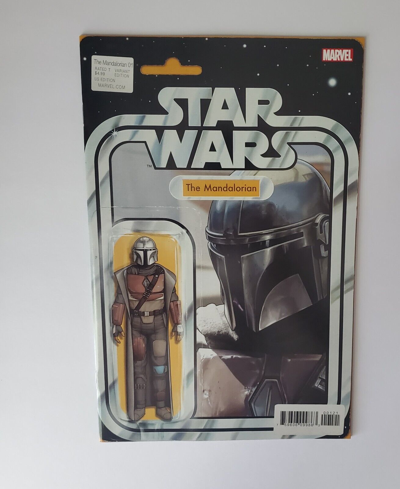 Star Wars The Mandalorian #1 1970's Action Figure Variant Marvel Comics