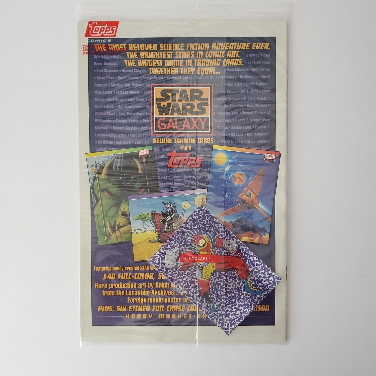 Captain Glory # 1 sealed poly bag w/ card