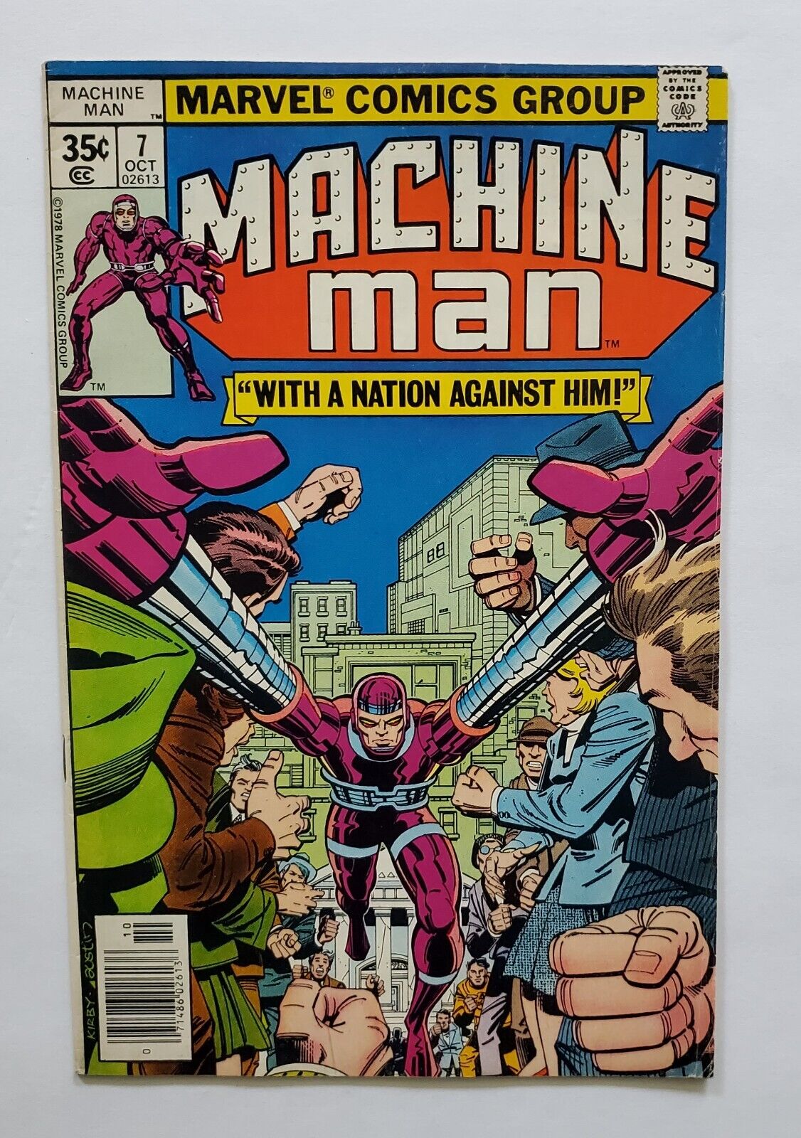 Machine Man #7 Comic Book 1978 Jack Kirby Marvel Comics