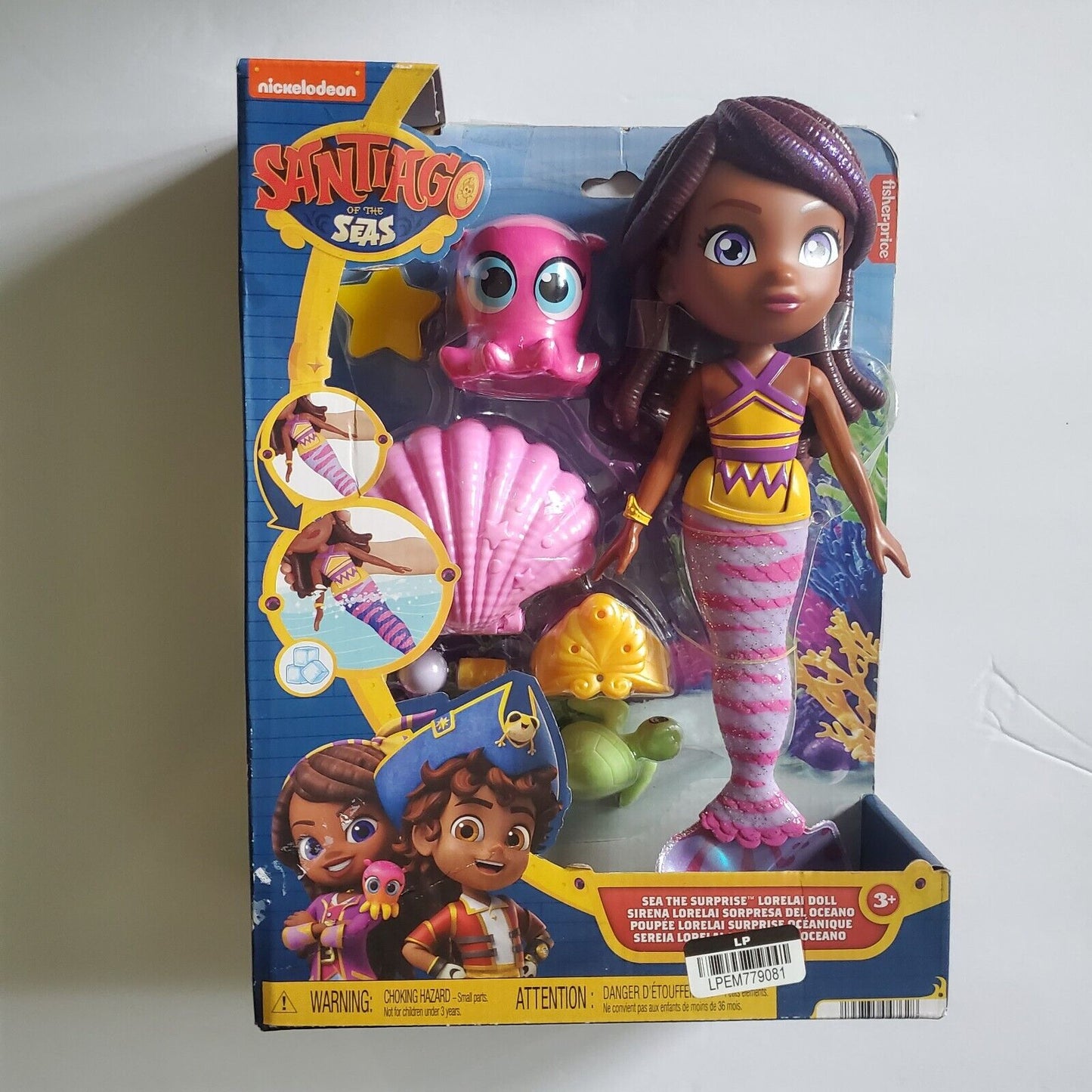 Fisher-Price Santiago of The Seas Surprise Lorelai Mermaid Doll Playset New