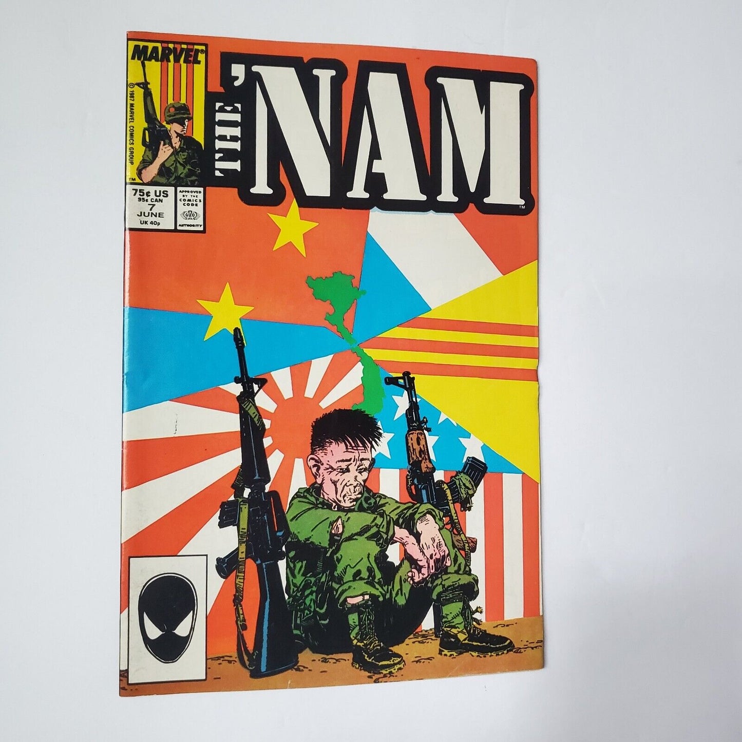 THE 'NAM #7 {JUN 1987 MARVEL} COPPER AGE BRILLIANT HIGH GRADE GOOD OLD DAYS