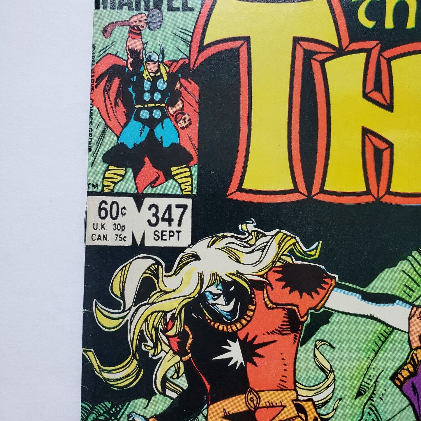Mighty Thor #347 1st Algrim (Kurse) Marvel Comics 1984 M Price Box Variant.