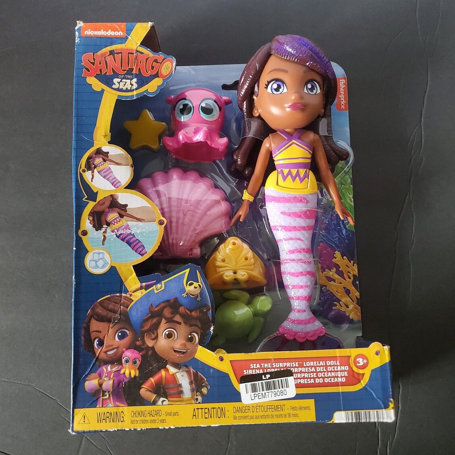 Fisher-Price Santiago of The Seas Surprise Lorelai Mermaid Doll Playset New