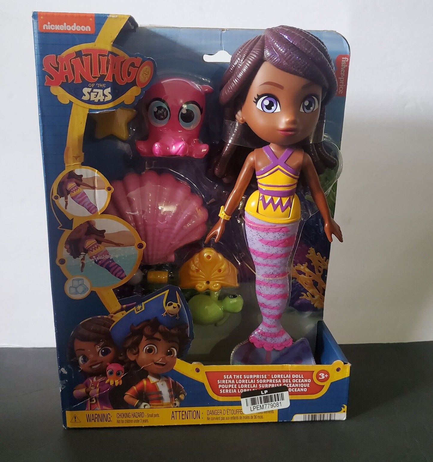 Fisher-Price Santiago of The Seas Surprise Lorelai Mermaid Doll Playset New