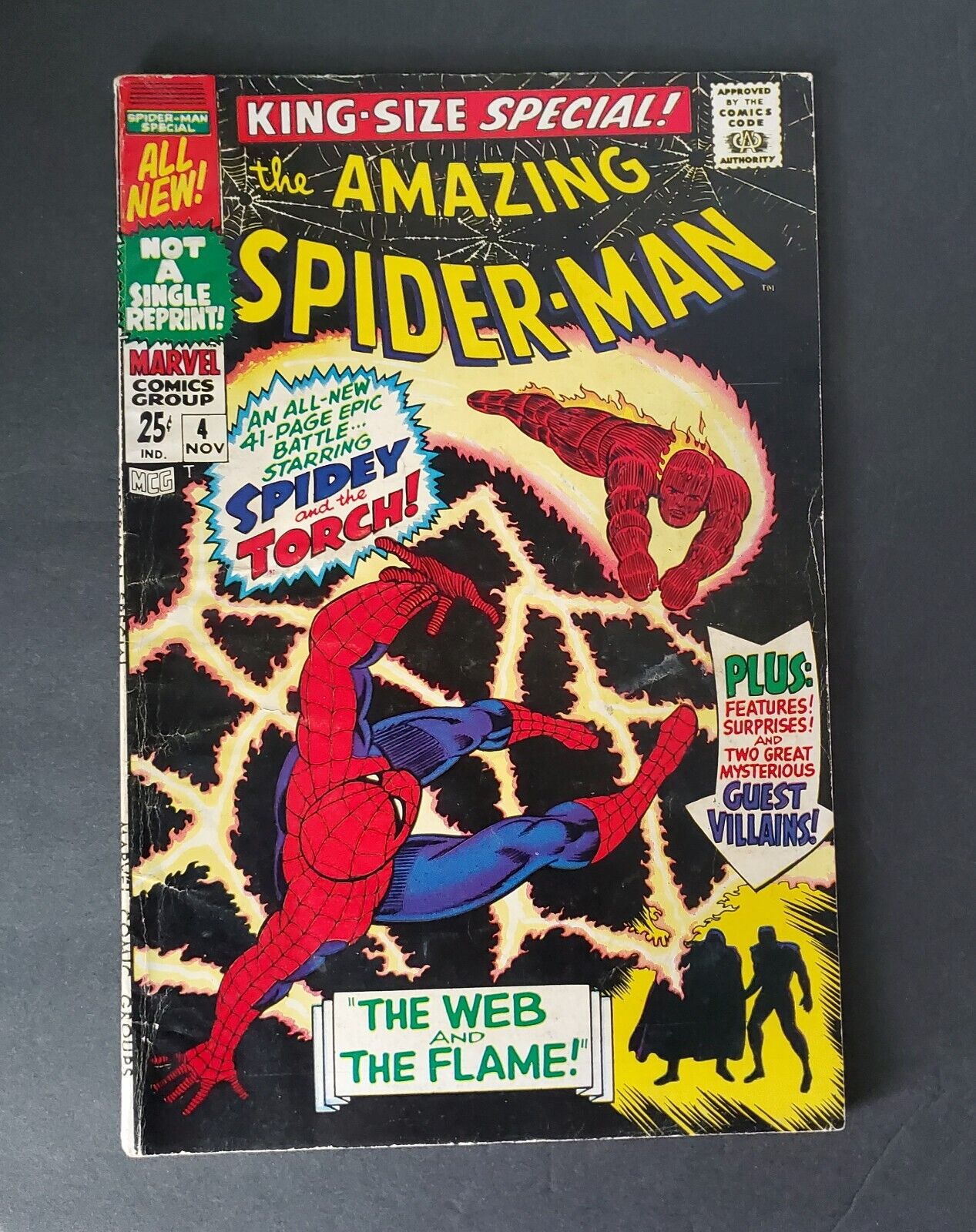 Amazing Spider-Man Annual #4 BEATLES AD. Mysterio, & Wizard 1967 HOT🔥KEY Book.