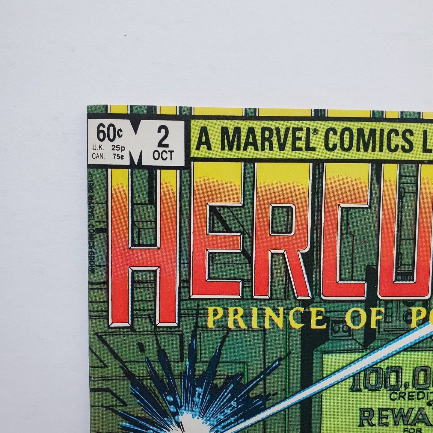 Hercules #2 Comic Book 1982 M Price Box Variant Bob Layton Marvel Comics