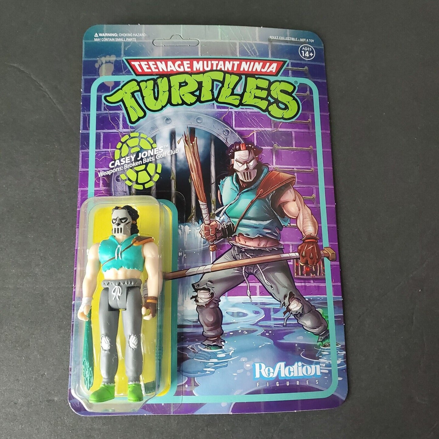 Super 7 Teenage Mutant Ninja Turtles: Casey Jones Reaction Figure