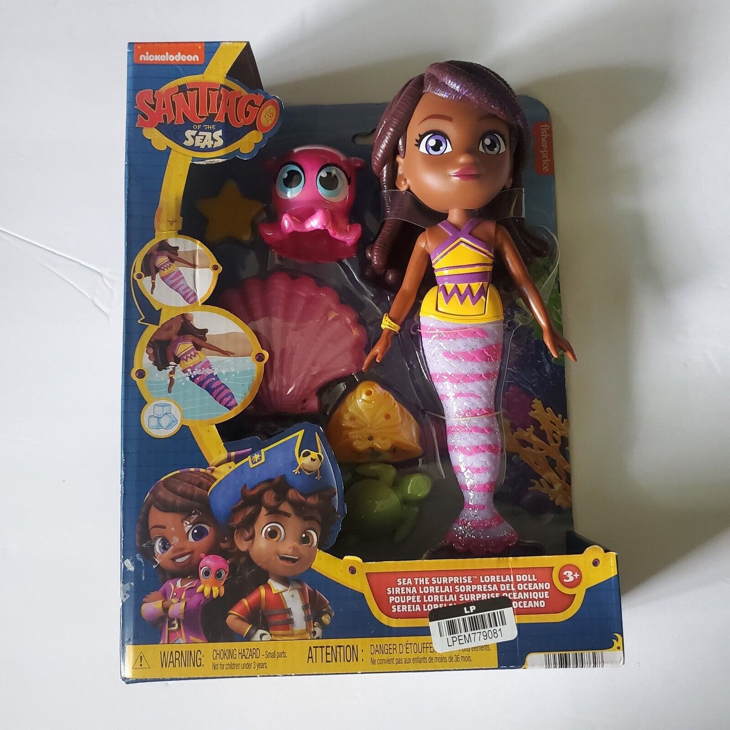 Fisher-Price Santiago of The Seas Surprise Lorelai Mermaid Doll Playset New