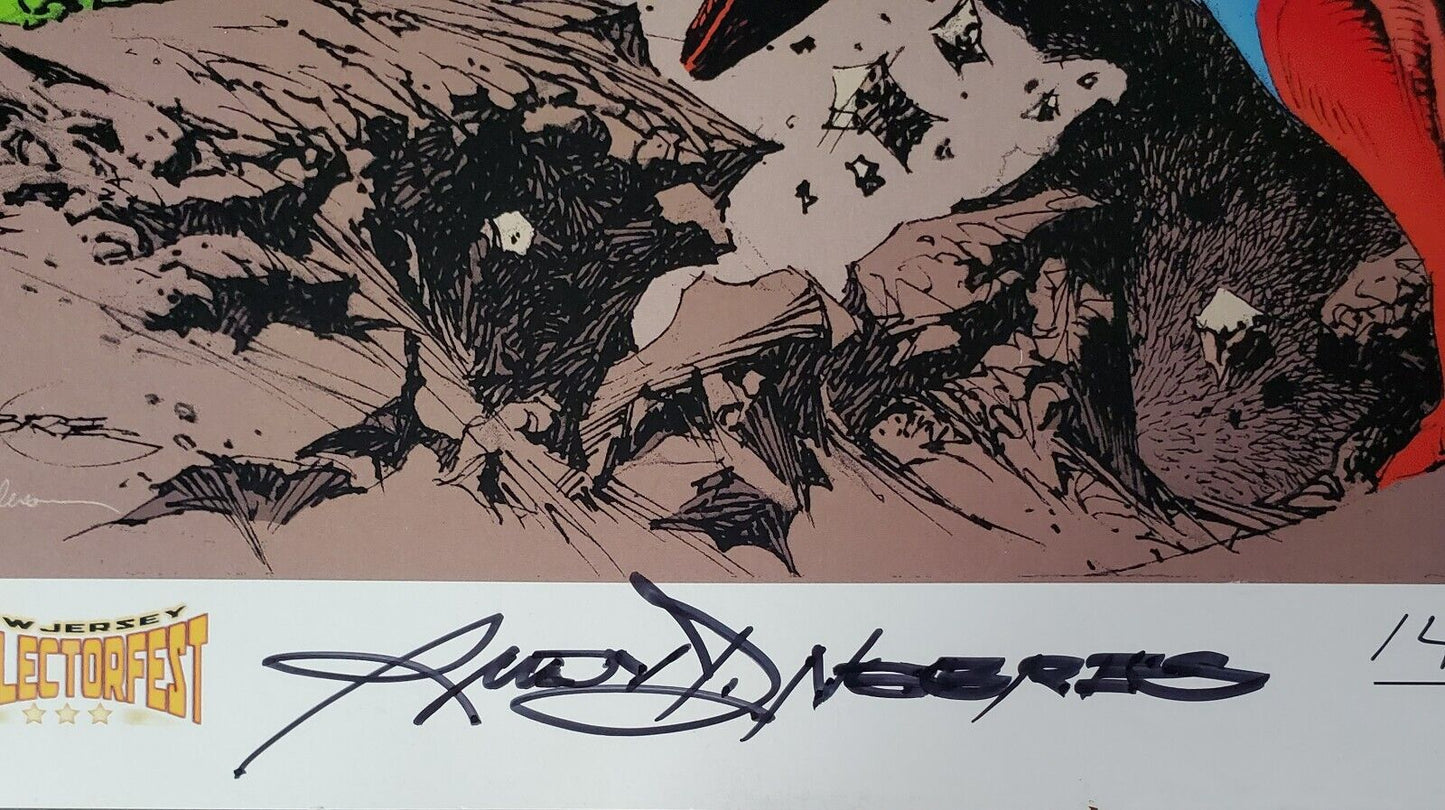 Rudy Nebres, Marvel Comic Hulk vs Superman Signed Art Print #145 Of 225. NJ