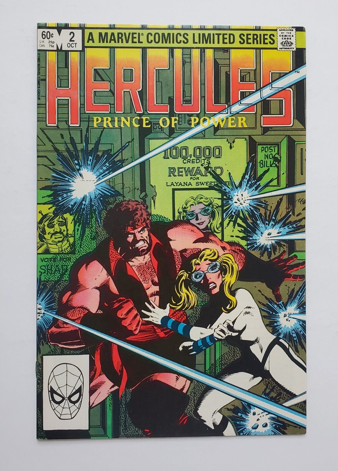 Hercules #2 Comic Book 1982 M Price Box Variant Bob Layton Marvel Comics