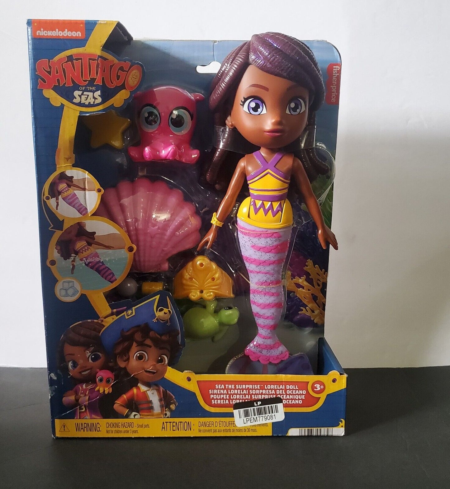 Fisher-Price Santiago of The Seas Surprise Lorelai Mermaid Doll Playset New