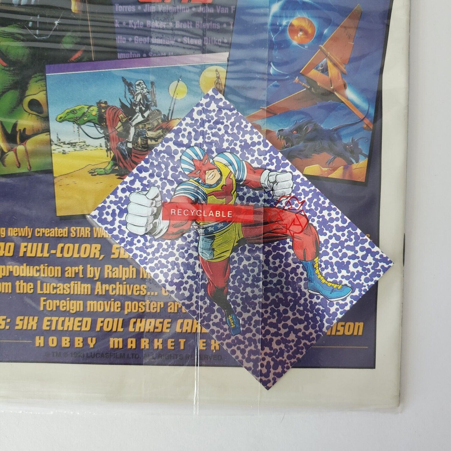 Captain Glory # 1 sealed poly bag w/ card