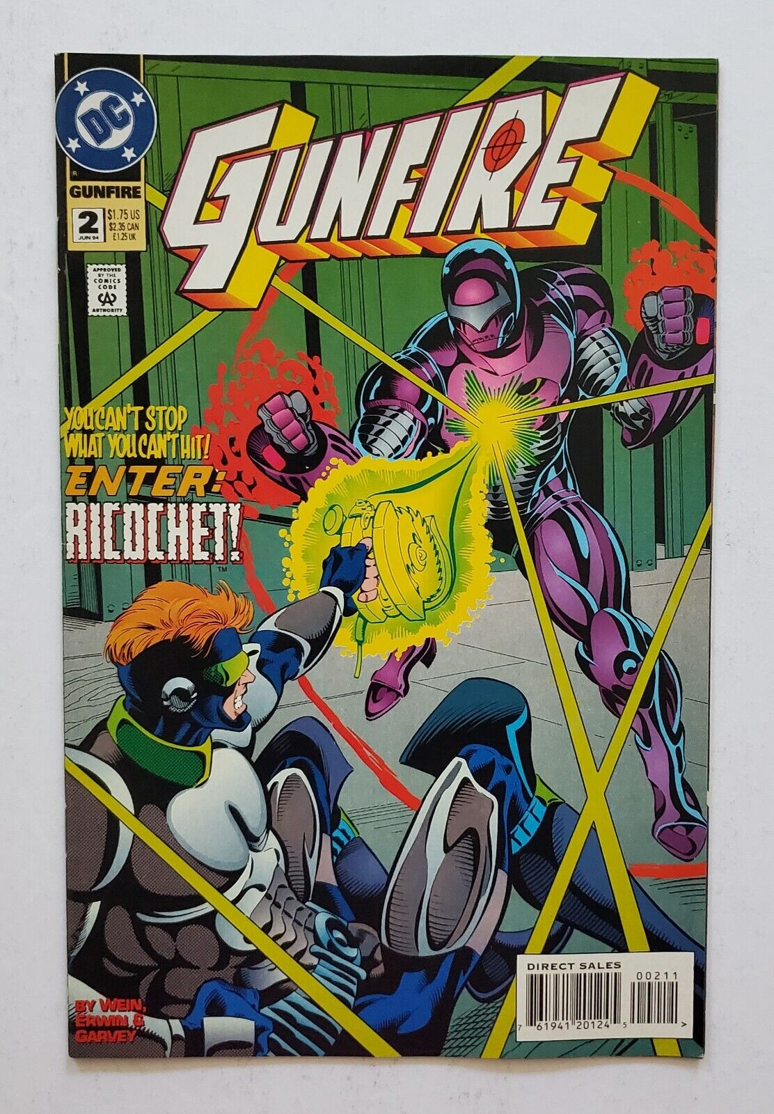 DC Comic Book GunFire # 2 On the rebound  2004 Len Wein, Steve Erwin