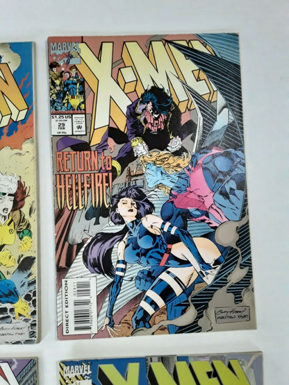 Marvel Comics 1990's XMEN ten books Onslaught! Phalanx Covenant. Shiny cover.