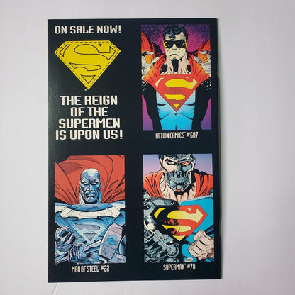 The Adventures Of Superman #501 1993 Bonus Poster Inside.