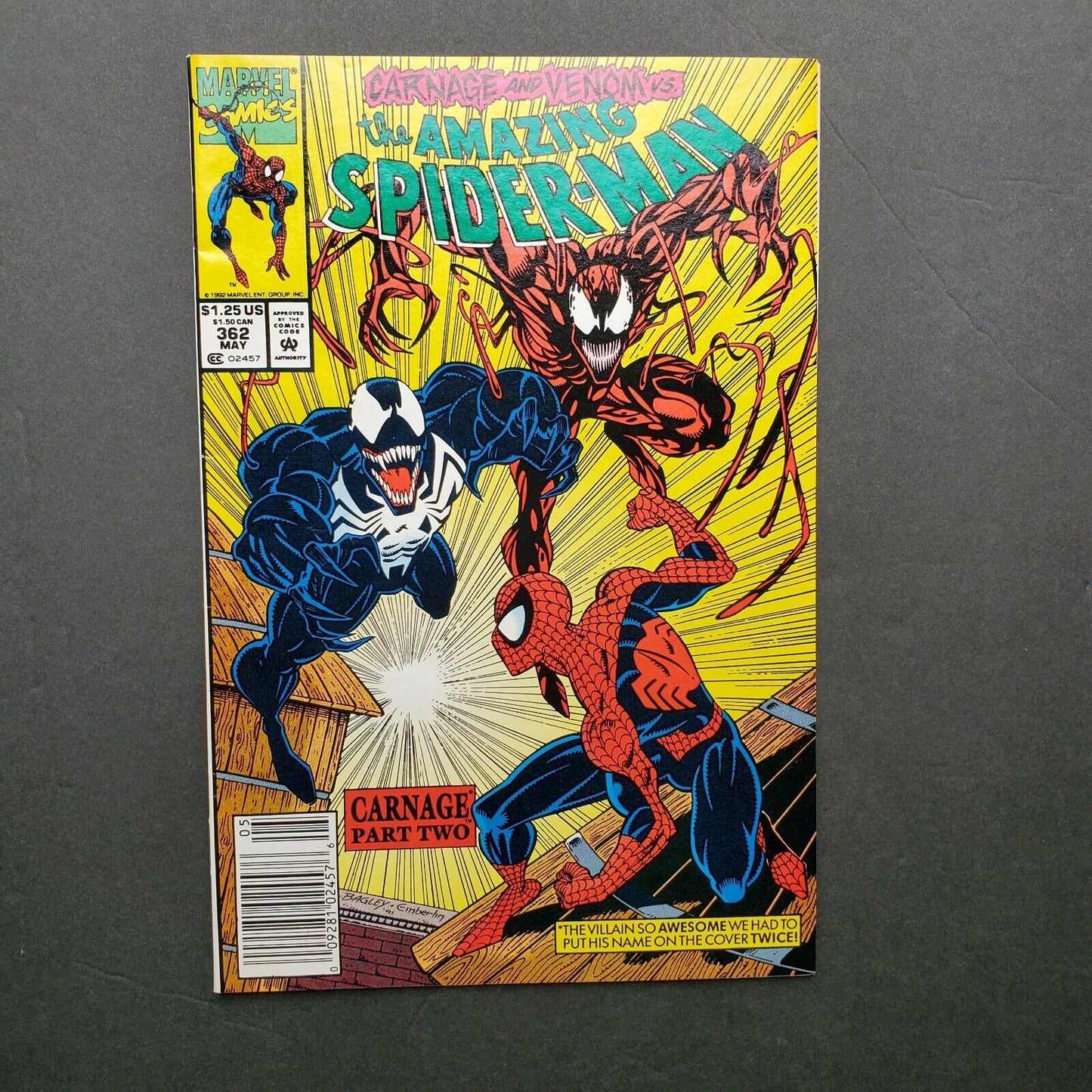 The Amazing Spider-Man #362 Marvel 1992 Carnage and Venom vs