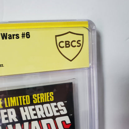 Marvel Super Heroes Secret Wars #6 CBCS 9.6 1984 White Pages Jim Shooter Signed.