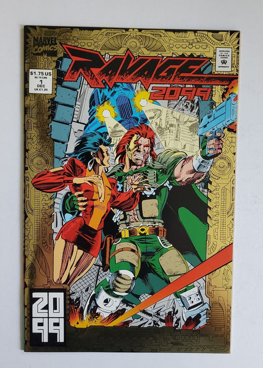 RAVAGE 2099 #1  MARVEL COMICS 1992 Gold foil!