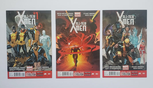 All New X-Men Lot Of Four (4) #'s 1, 2, & 3. Plus A Variant Of # 2.