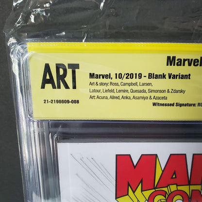 RUDY NEBRES ORIGINAL ARTWORK On Marvel Comics #1,000 Sketch And Signed CBCS