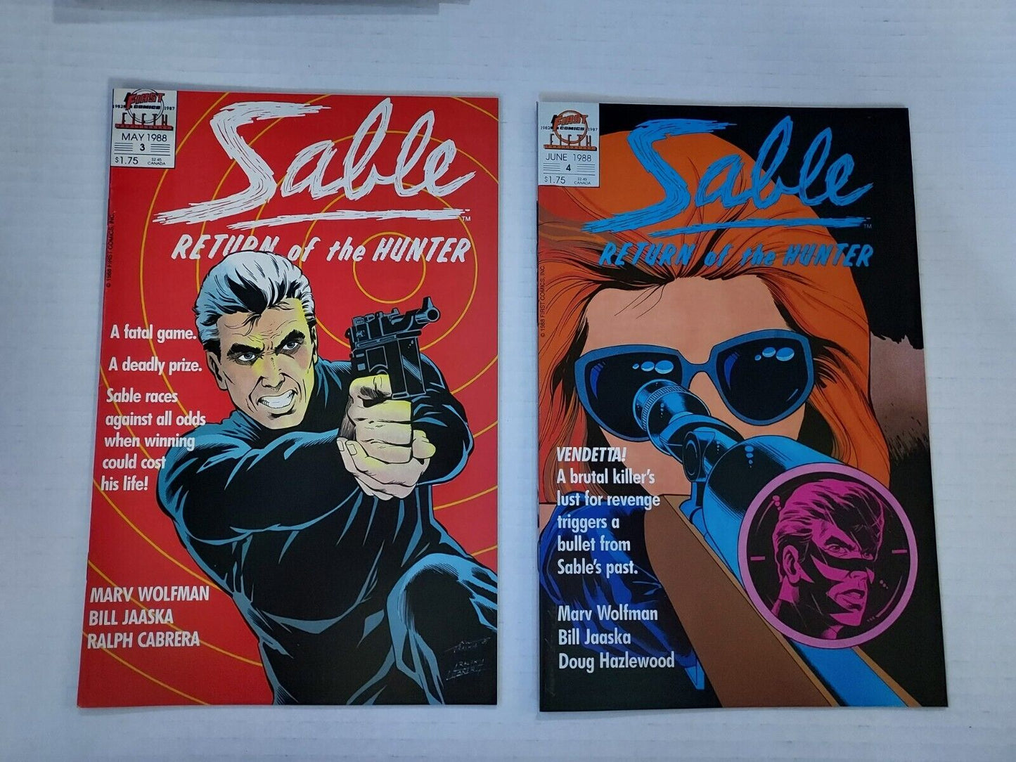 Sable Freelance Vol. 1. #'s 2, 3, 4, 5, 11, 35, 51 Mike Grell 1983 First Comics.