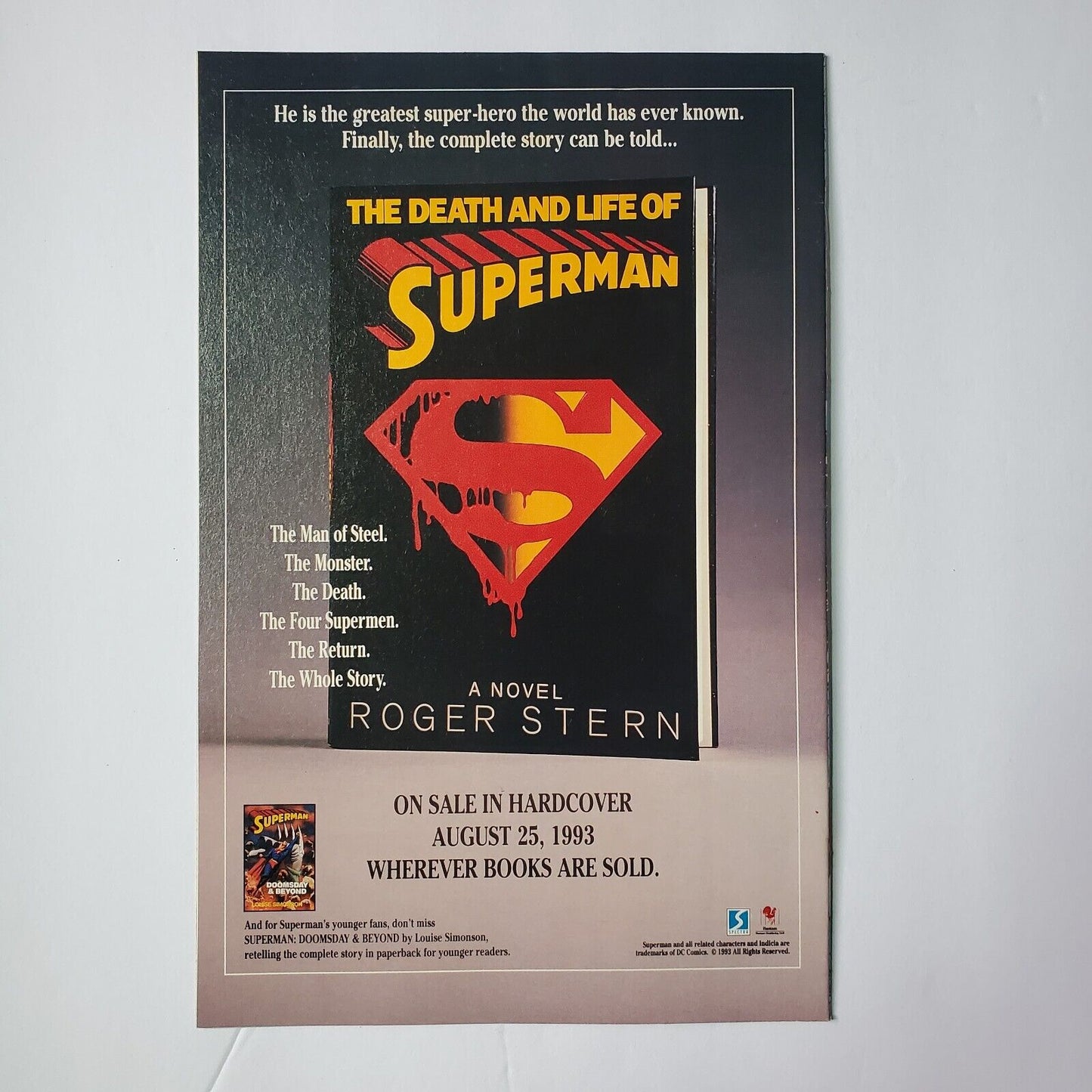 Reign of the Supermen Superman in Action Comics #691 Septem 1993 Comic Book. DC