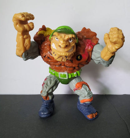 Teenage Mutant Ninja Turtles Lot Of Three Vintage Figures. MuckMan, General Trag
