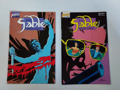 Sable Freelance Vol. 1. #'s 2, 3, 4, 5, 11, 35, 51 Mike Grell 1983 First Comics.