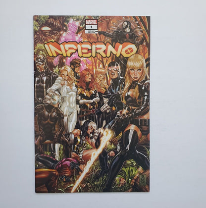 Inferno #1 wrap around cover (2021 Marvel) Brooks Variant