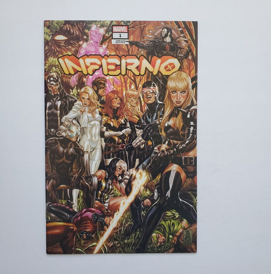 Inferno #1 wrap around cover (2021 Marvel) Brooks Variant