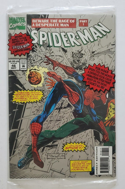 SPIDER-MAN #46 (MAY 1994 MARVEL) POLYBAGGED NEW Collect All 6 Art Prints.