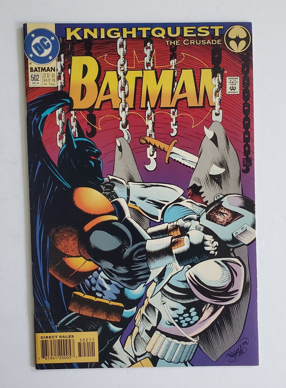 Batman #502 DC Comics Bullet Logo Variant 1993