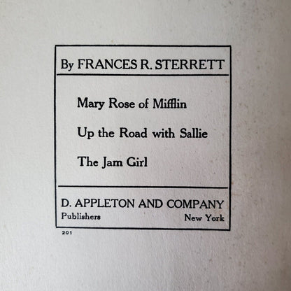 Mary Rose Of Mifflin Hardcover Frances P. Sterrett 1916