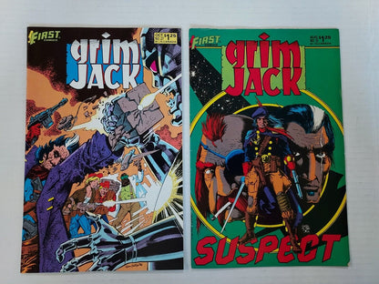 GRIM JACK Thirteen (13) Books First Comics #'s 3, 6, 7, 8, 9, 13, 27, 28, 34....