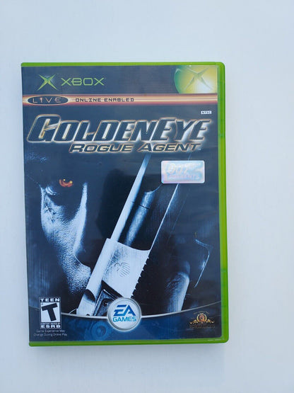 GoldenEye: Rogue Agent (Microsoft Xbox, 2004) Rated T, EA Case and instructions