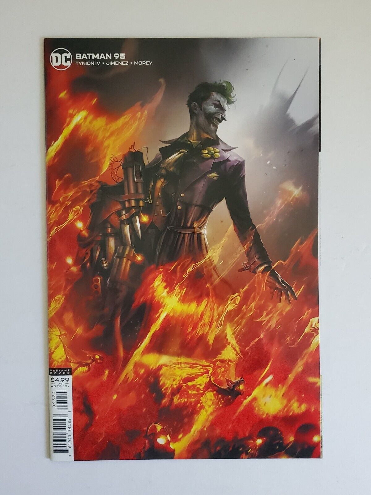 Batman # 95 (DC New 52) Joker In The Flames.