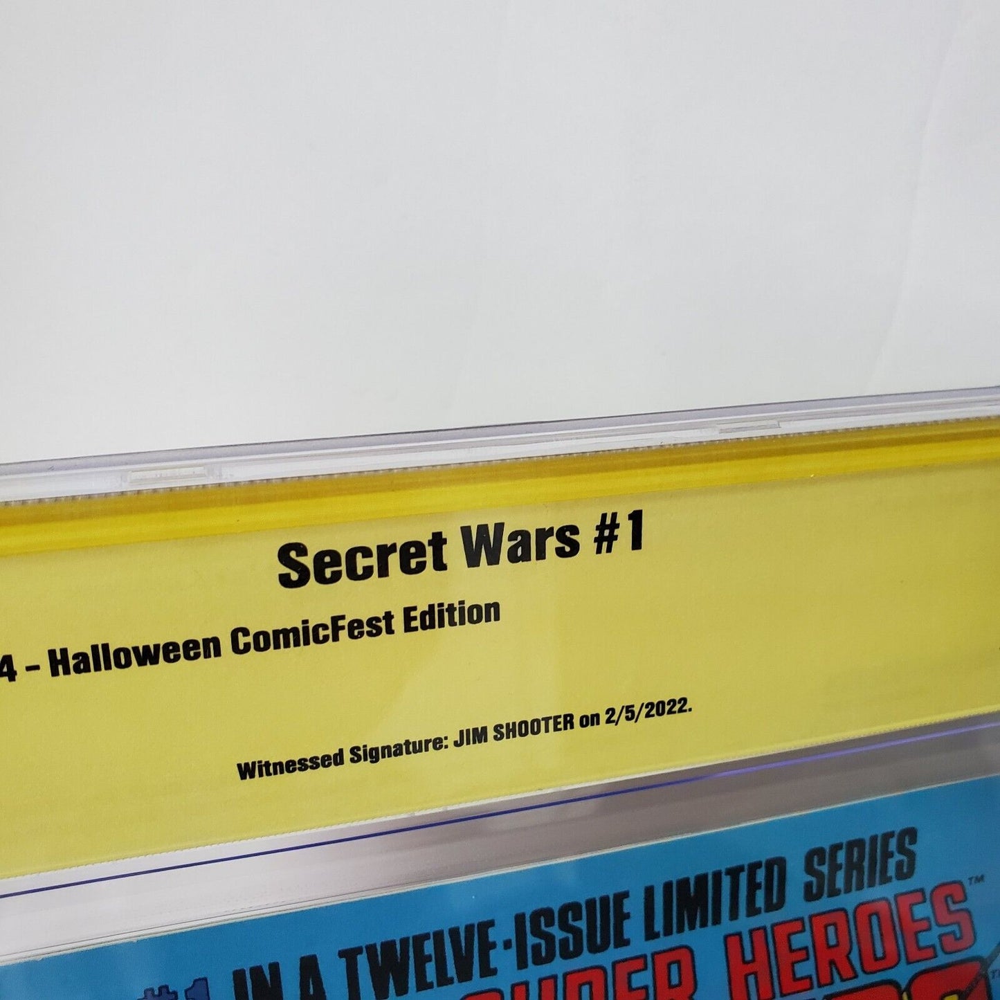 Marvel Super Heroes Secret Wars #1 2014 CBCS 9.4 White, Halloween Collectorfest