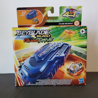 Beyblade Burst QuadDrive Cyclone Roktavor R7 Launcher Fury Set Battling Top Toy