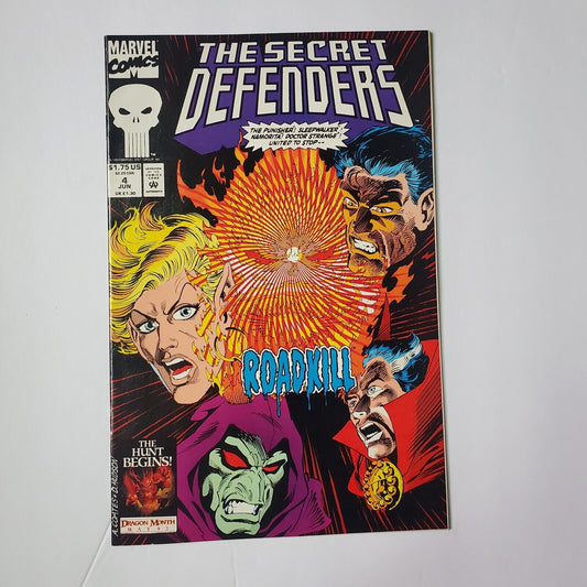 THE SECRET DEFENDERS #4 - Doctor Strange, The Punisher - Marvel Comics 1993