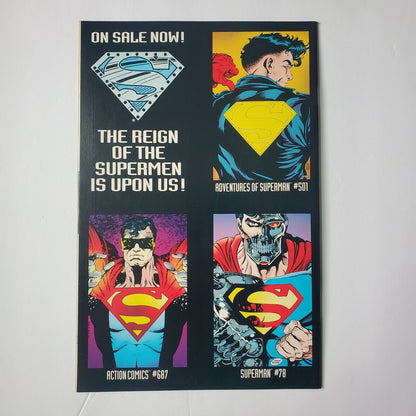 Superman The Man Of Steel  #22 June 1993 Bonus Poster Inside.